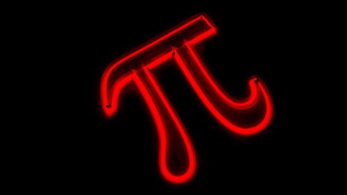 Neon letter Pi preview image